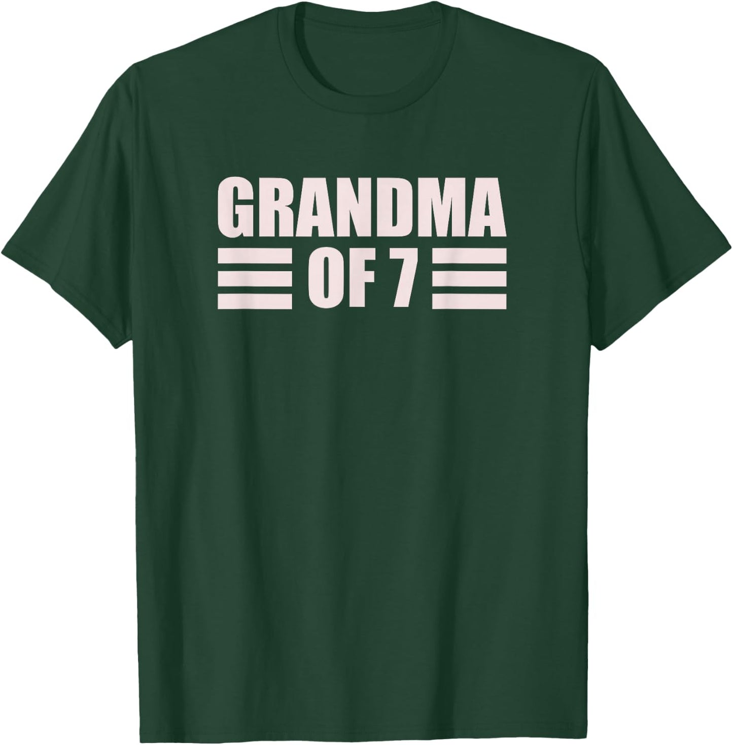 Grandma 7 Grandkids 7th Time Cubed Grandma Of Seven T-Shirt - T-Shirt | Forest