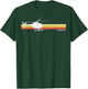 MD 500 Vintage Helicopter Pilot Silhouette Sunset Hughes 500 T-Shirt - T-Shirt | Forest