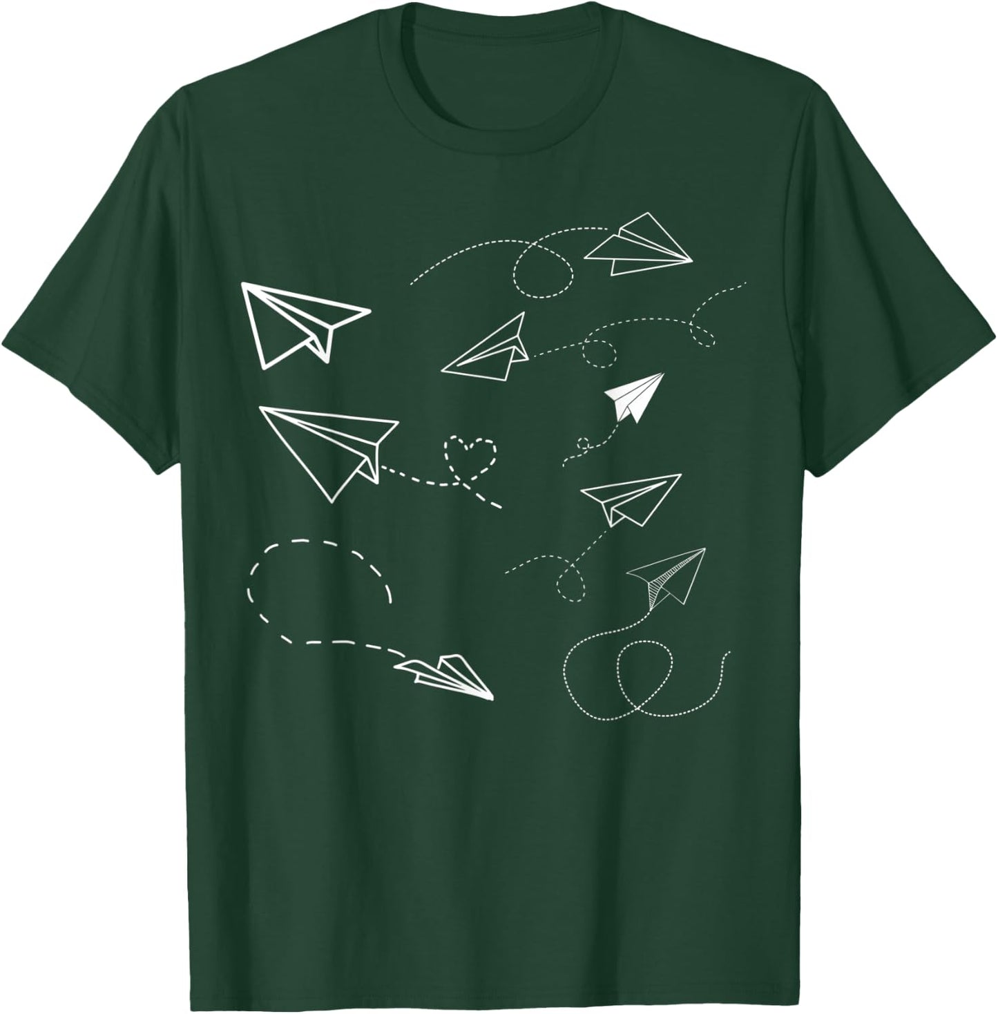 Paper Plane Love Funny Paper Plane Fold T-Shirt - T-Shirt | Forest