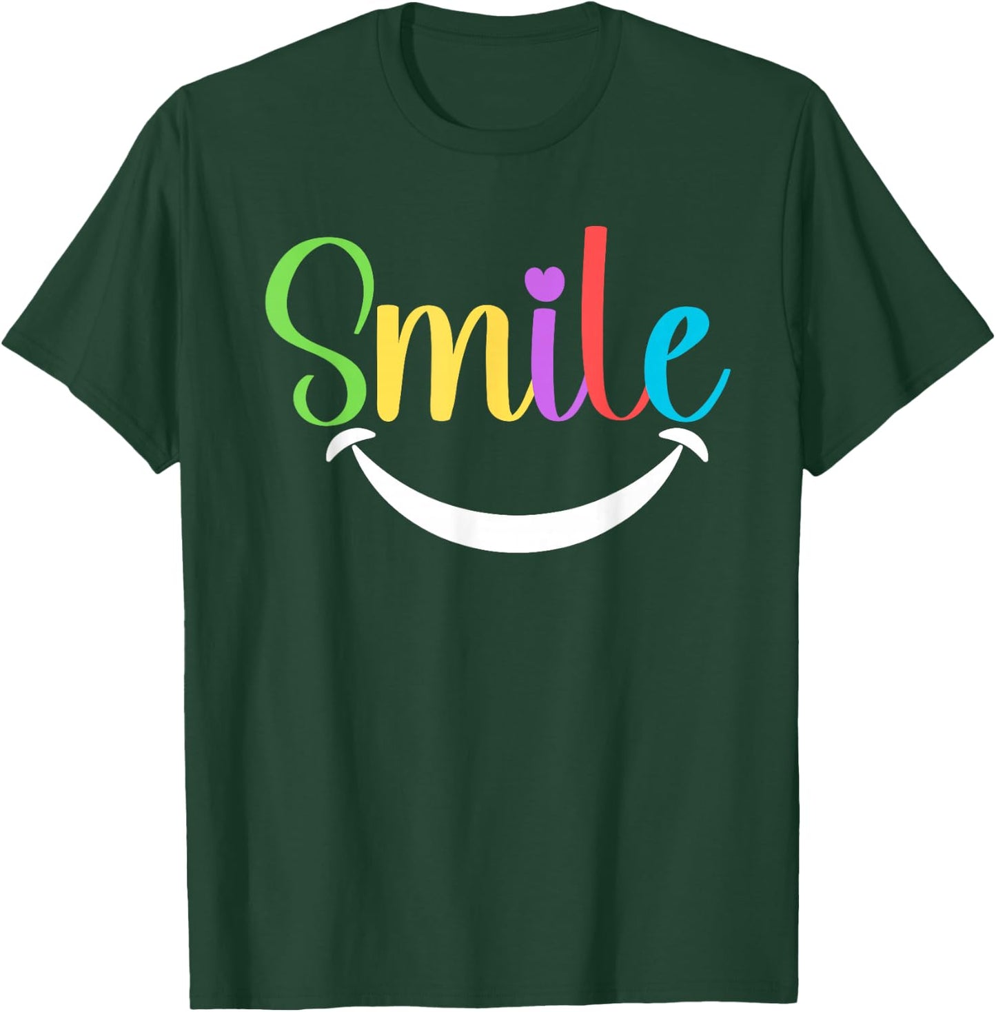 Colorful Smile Dentist Clinic Office Apparel Dental T-Shirt - T-Shirt | Forest