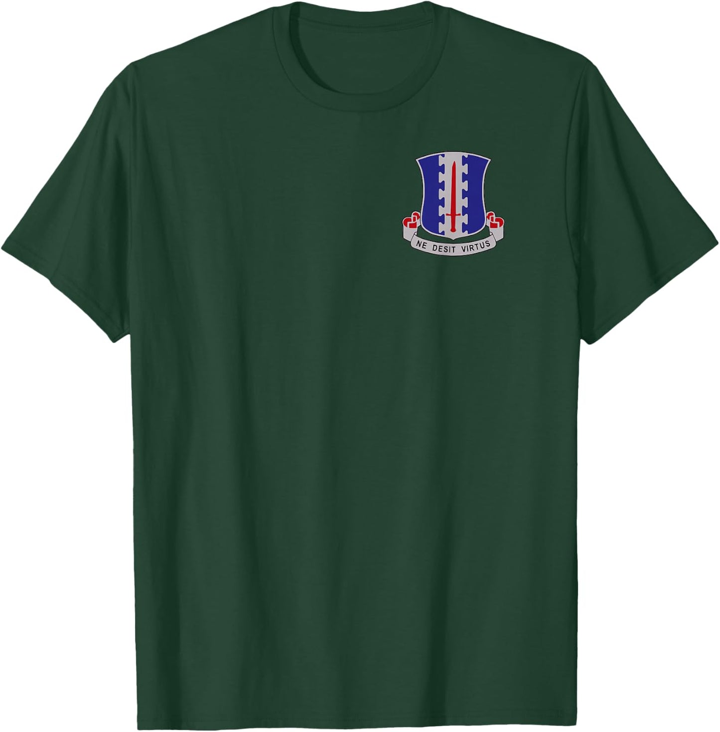 101st Airborne - 187th Reg DUI - Rakkasans - Ne Desit Vertus T-Shirt - T-Shirt | Forest