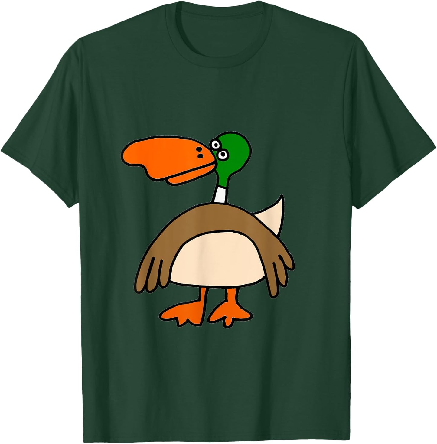 SmileteesBirds Funny Mallard Duck Cartoon T-Shirt - T-Shirt | Forest