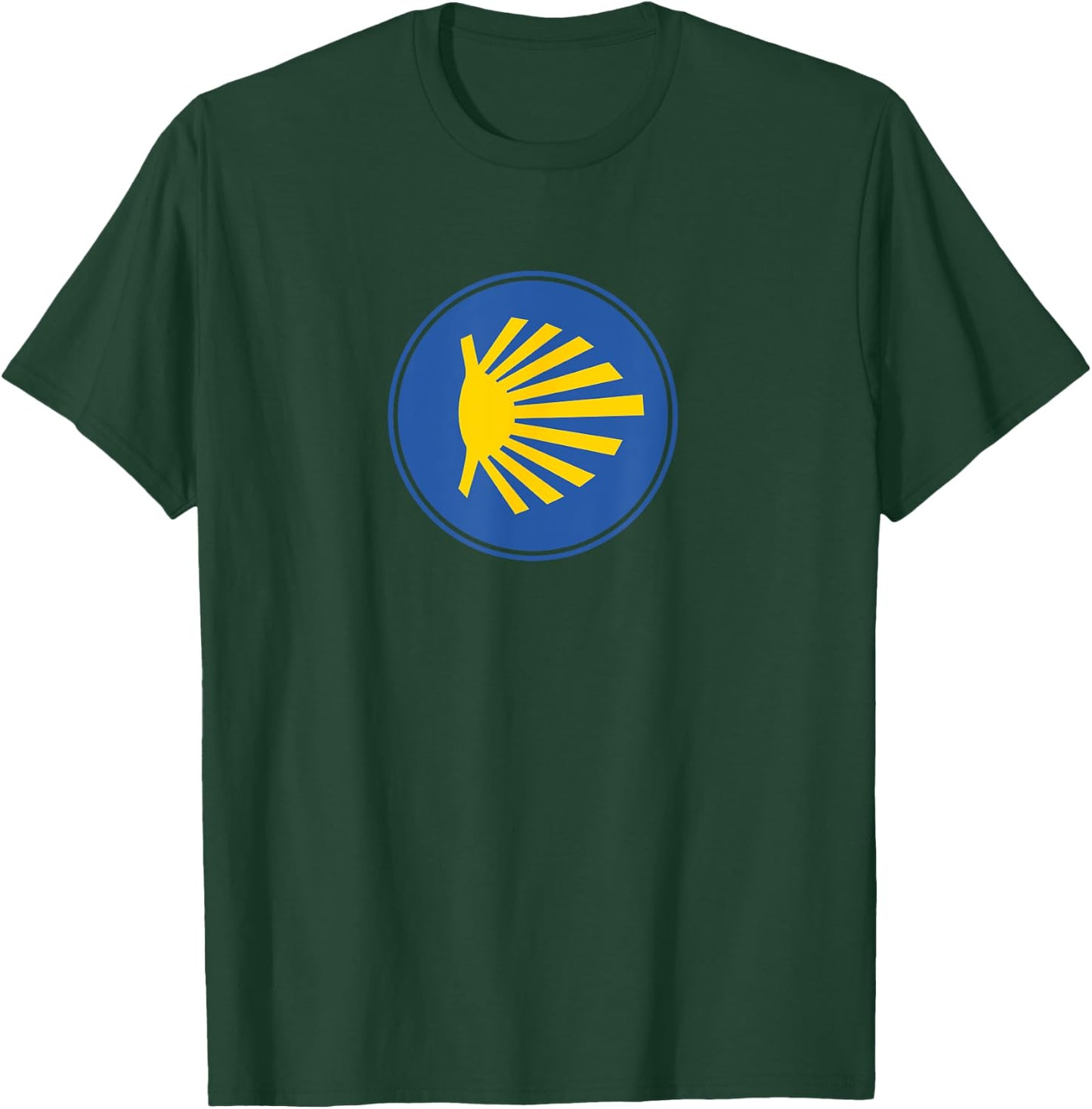 Pilgrim Shell St. James Camino De Santiago T-Shirt - T-Shirt | Forest