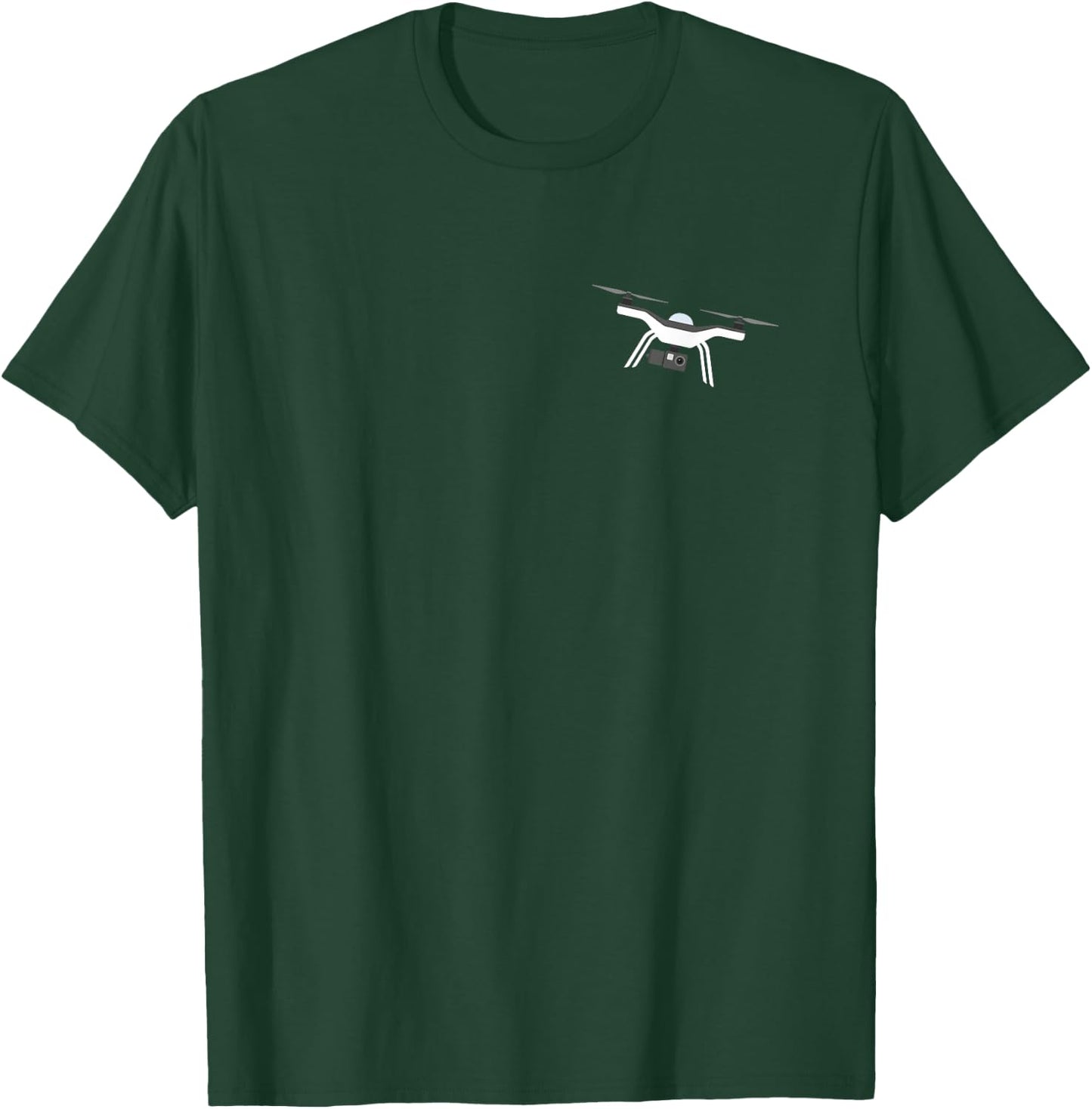 Drone Logo Drone Pilot Gift UAS UAV Drone T-Shirt - T-Shirt | Forest