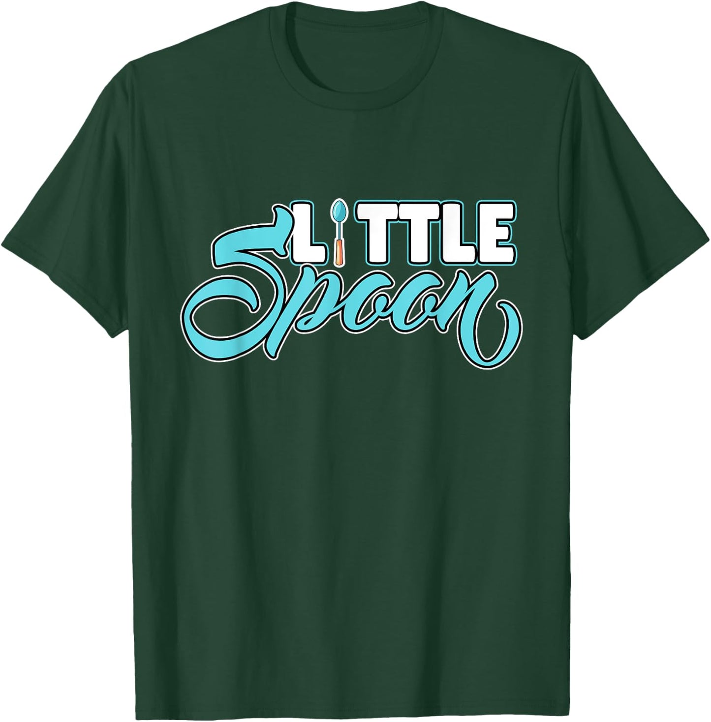 Big Spoon Little Spoon Matching Couple Sleep T-Shirt - T-Shirt | Forest
