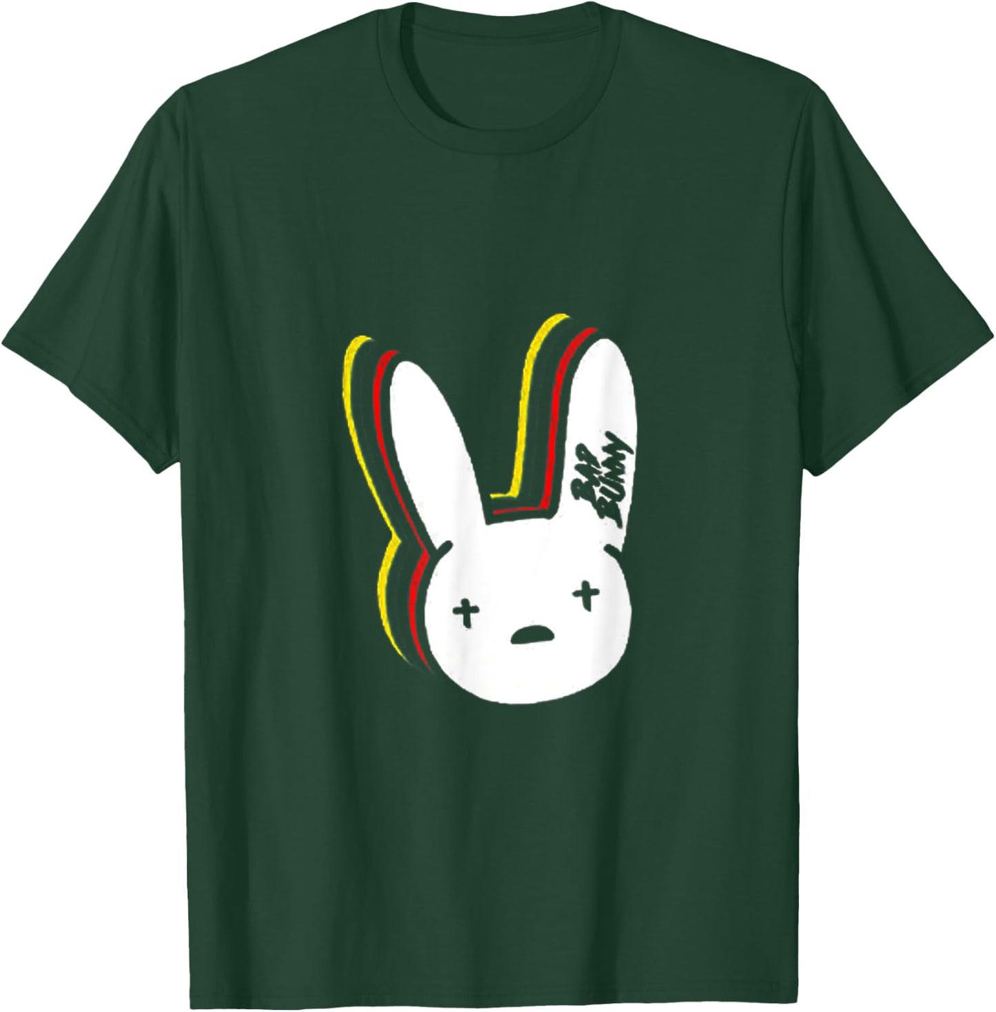 Happy Easter-Funny Bunny Rabbit Graphic T-Shirt - T-Shirt | Forest