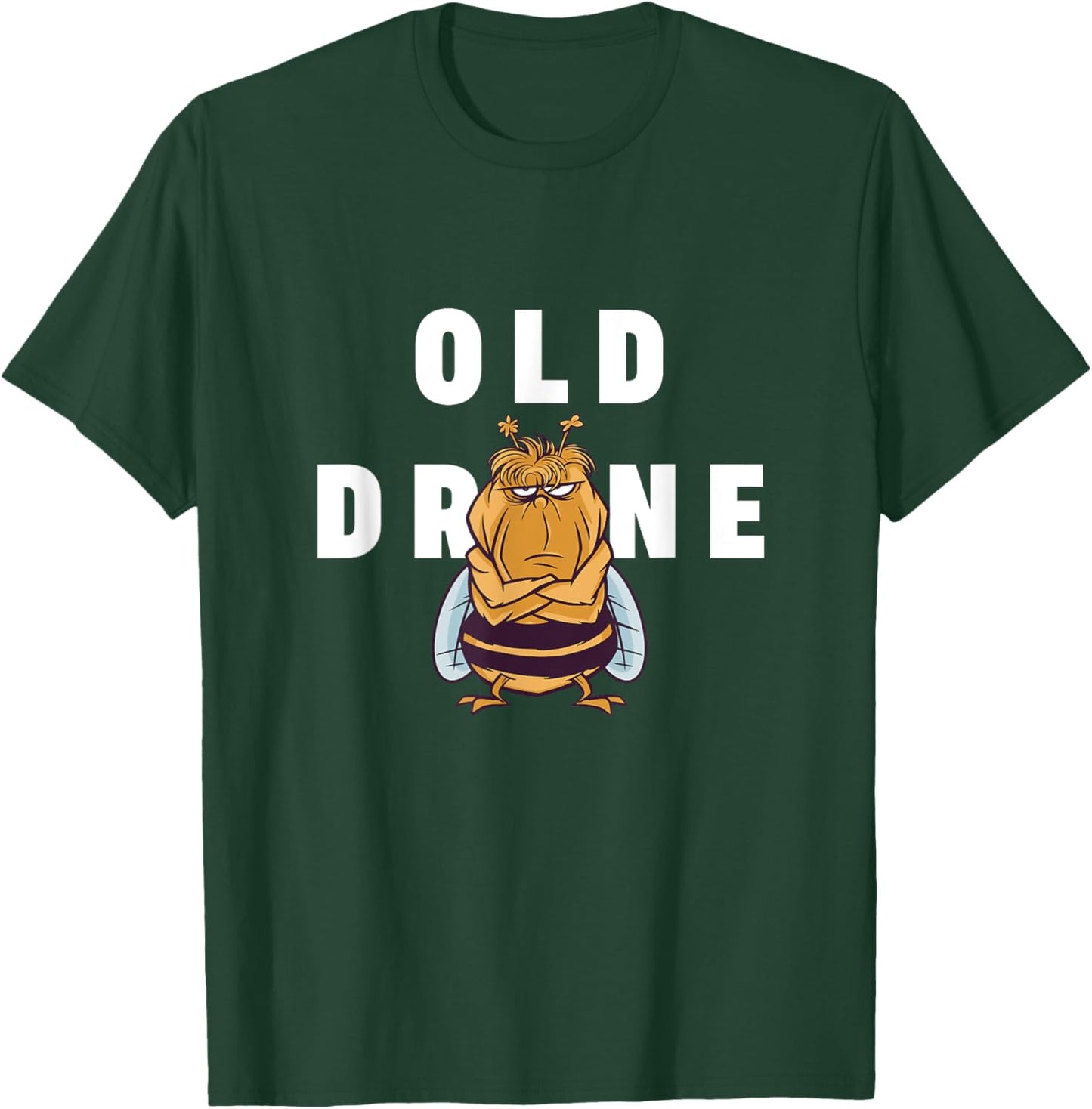 Old Drone Funny Angry Honeybee Beekeeper T-Shirt - T-Shirt | Forest