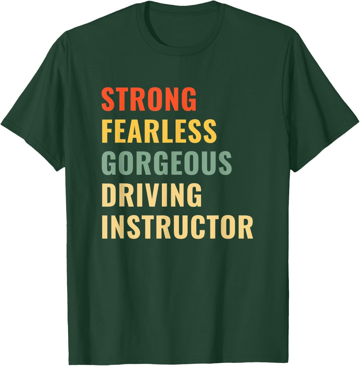 Driving School Teacher Driving Instructor T-Shirt - T-Shirt | Forest