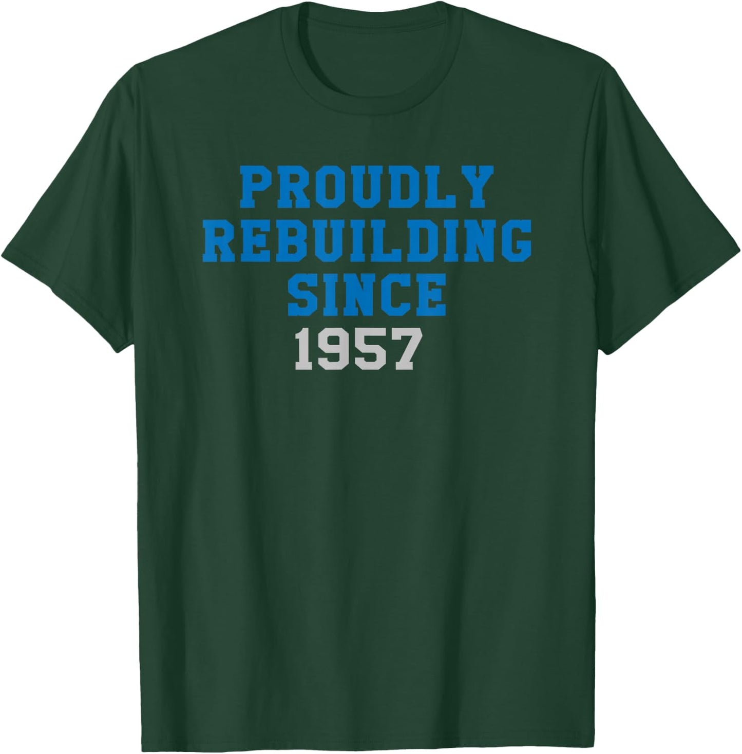 State of Michigan Rebuilding Since 1957 Detroit MI DET 313 T-Shirt - T-Shirt | Forest