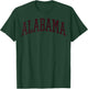 Alabama White AL State Graphic Vintage Sports Lover T-Shirt - T-Shirt | Forest
