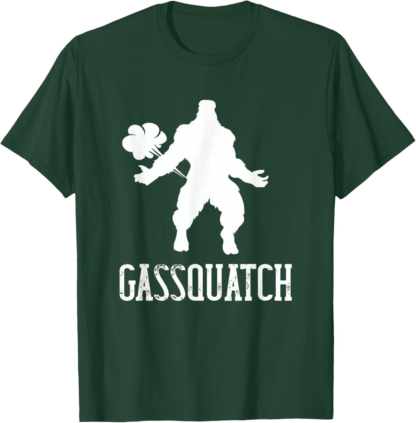 Gassquatch Bigfoot Farting Sasquatch Fart Funny Dad Joke T-Shirt - T-Shirt | Forest