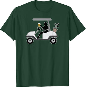 Golf Buggy Ale Mug Hilarious Player Fun Drinkers Club Design T-Shirt - T-Shirt | Forest
