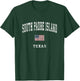 South Padre Island Texas TX Vintage American Flag Sports T-Shirt - T-Shirt | Forest