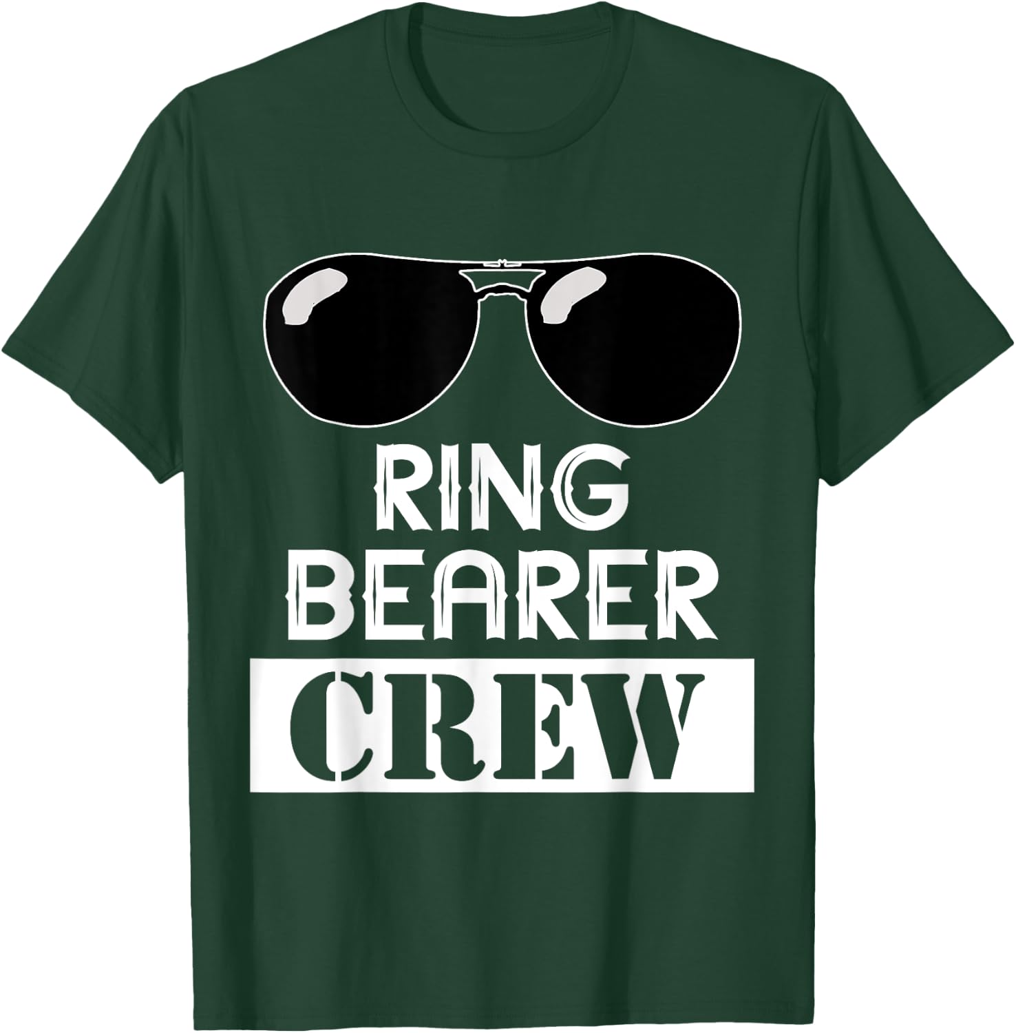 Ring Wedding Party Security Sunglass Ring Bearer Crew T-Shirt - T-Shirt | Forest