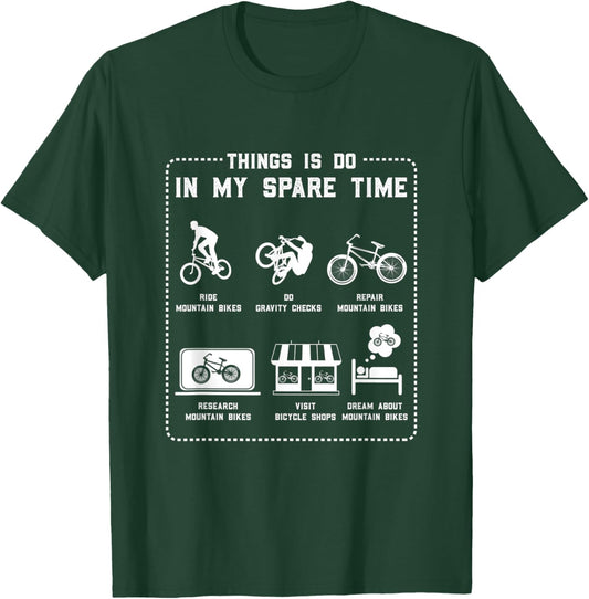 Lover Biking MTB Shorts, MTB Gloves Downhill | Mountain Bike T-Shirt - T-Shirt | Forest