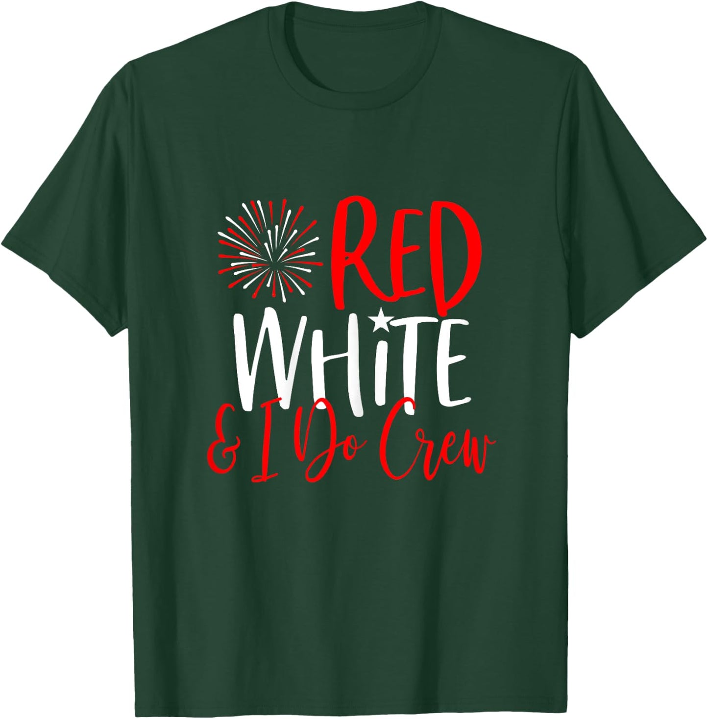 4th of July Bachelorette Party Shirts Red White & I Do Crew T-Shirt - T-Shirt | Forest