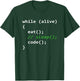 Programmer | Eat Sleep Code Repeat T-Shirt - T-Shirt | Forest