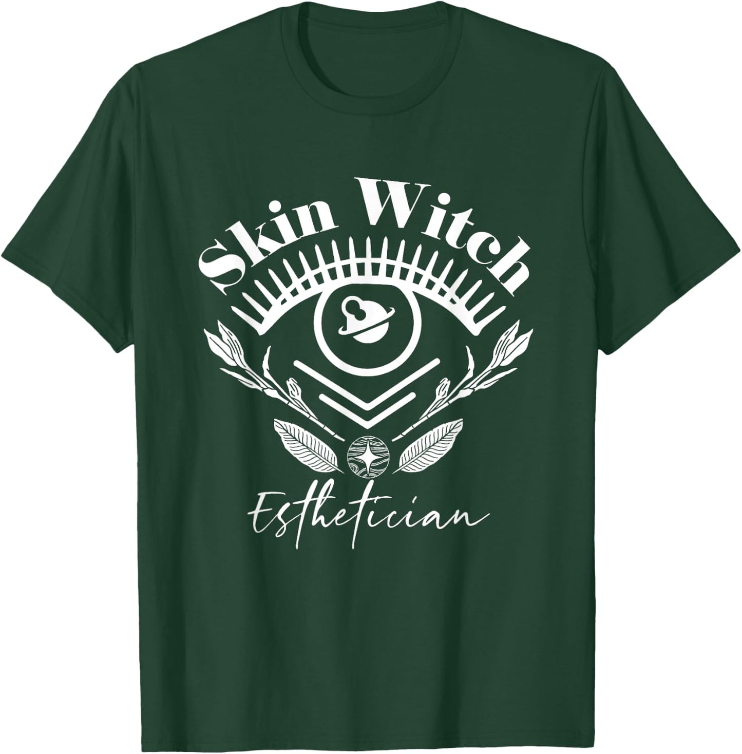 Skin Witch Skincare Witch Halloween Skin Esthetician T-Shirt - T-Shirt | Forest