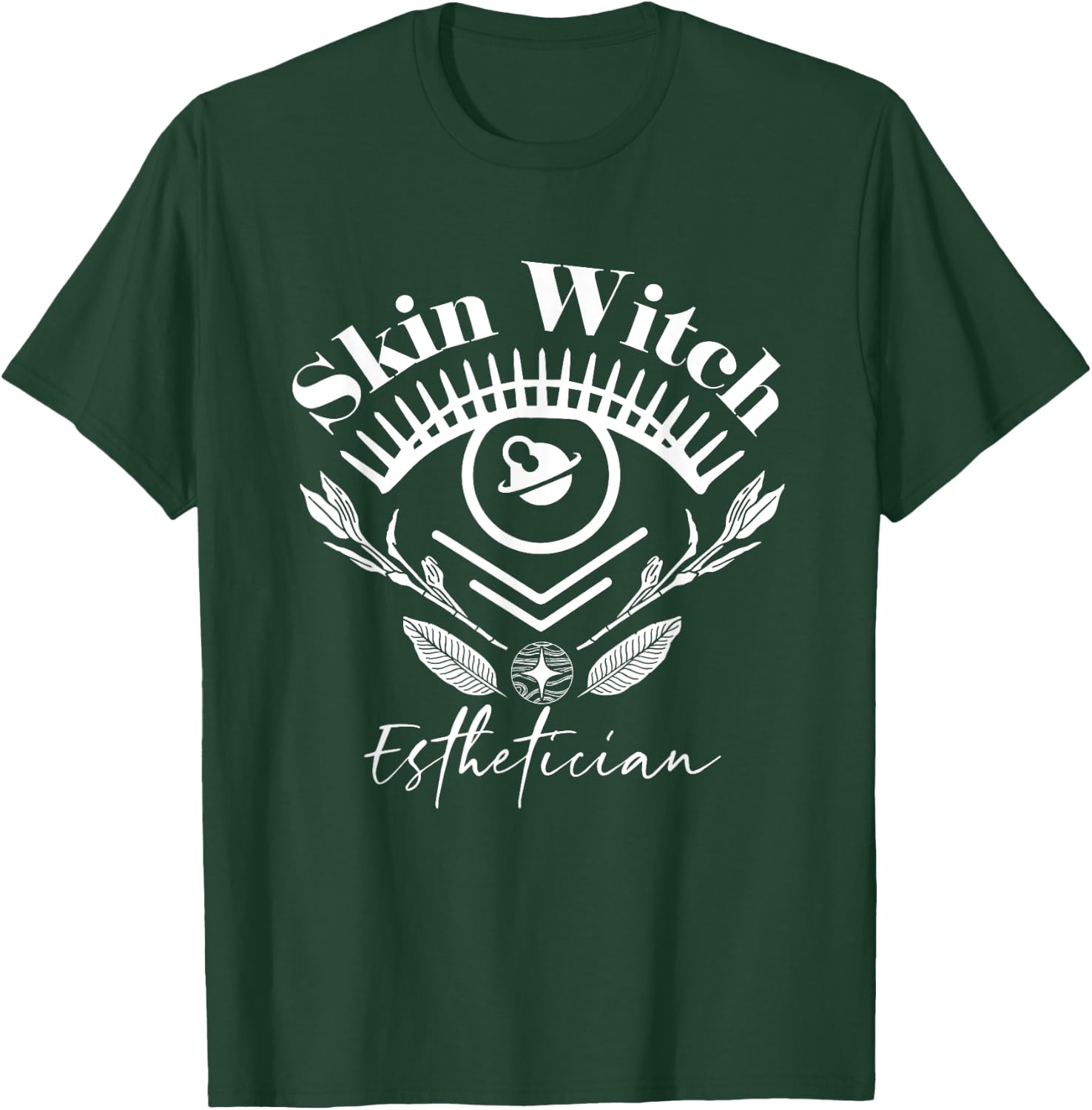 Skin Witch Skincare Witch Halloween Skin Esthetician T-Shirt - T-Shirt | Forest