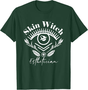 Skin Witch Skincare Witch Halloween Skin Esthetician T-Shirt - T-Shirt | Forest