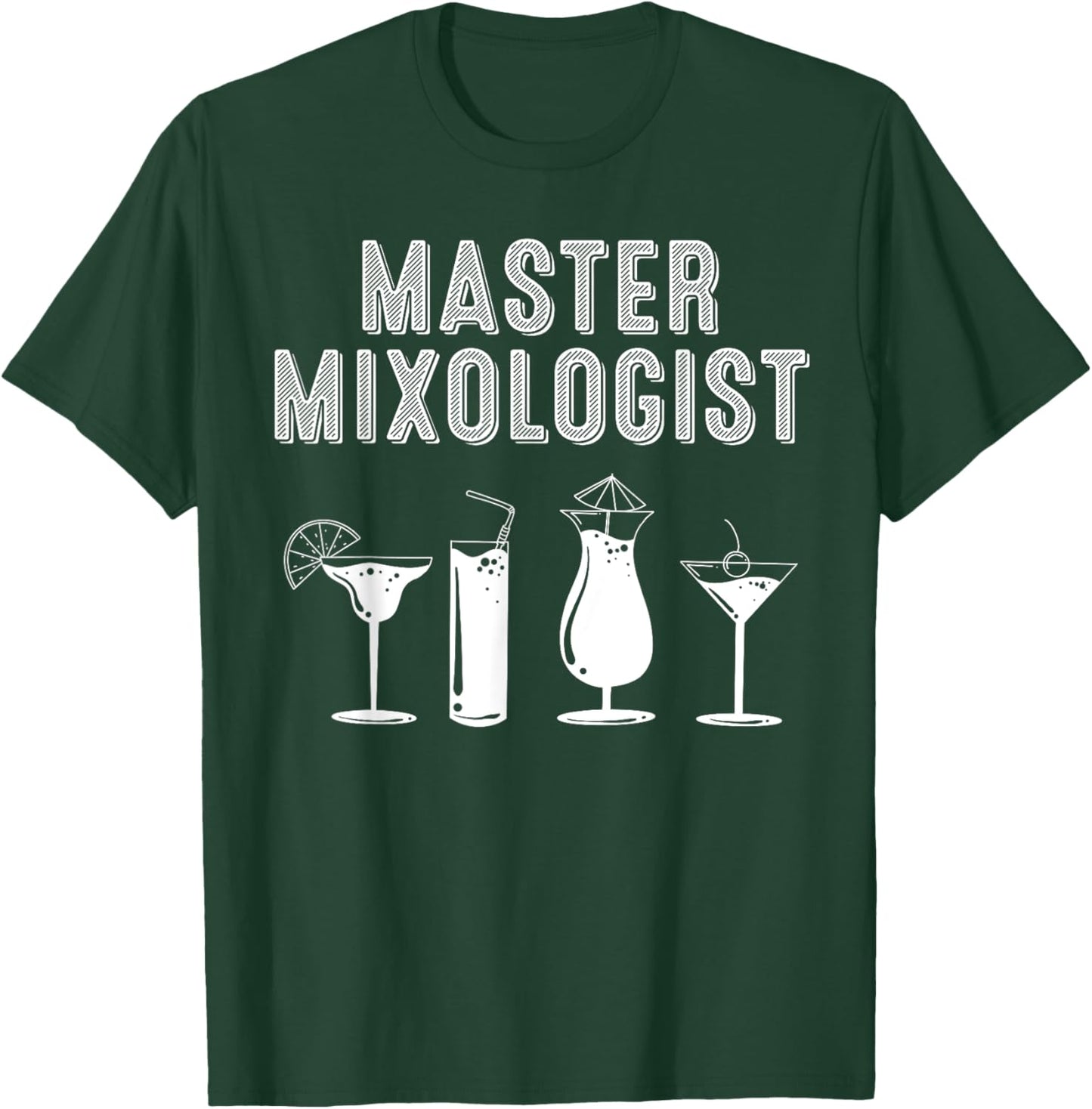Funny Bartender Gift Women Cool Master Mixologist T-Shirt - T-Shirt | Forest