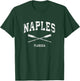 Naples Florida Vintage Nautical Crossed Oars T-Shirt - T-Shirt | Forest