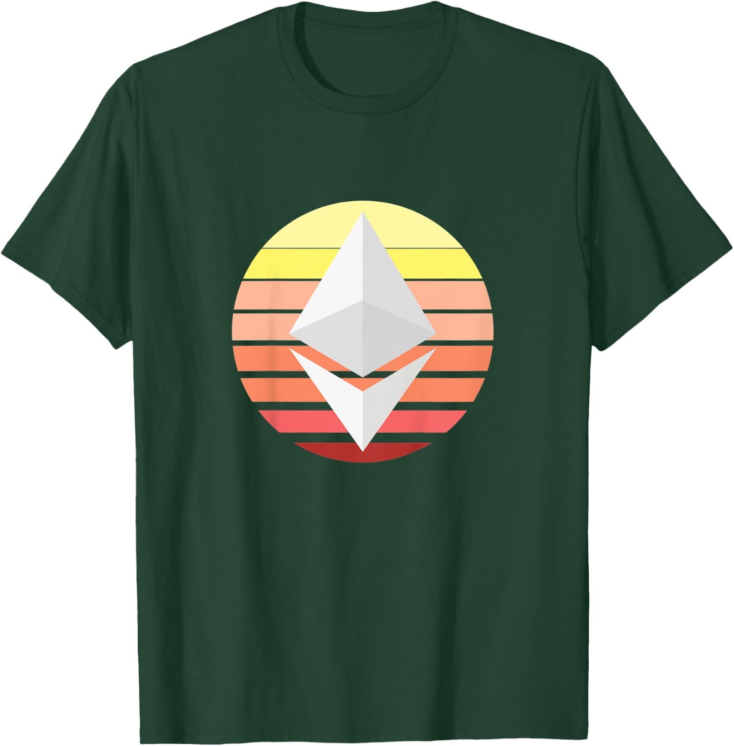 Ethereum ETH Logo Crypto Circle Pastel Cryptocurrency T-Shirt - T-Shirt | Forest