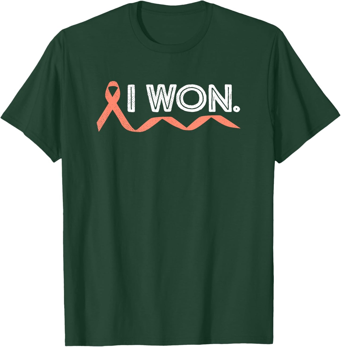 Uterine Cancer I Won Endometrial Cancer Awareness Warrior T-Shirt - T-Shirt | Forest