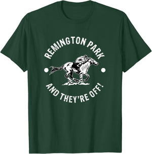 Remington Park Racetrack Horse Racer Fan Equestrian OK Derby T-Shirt - T-Shirt | Forest