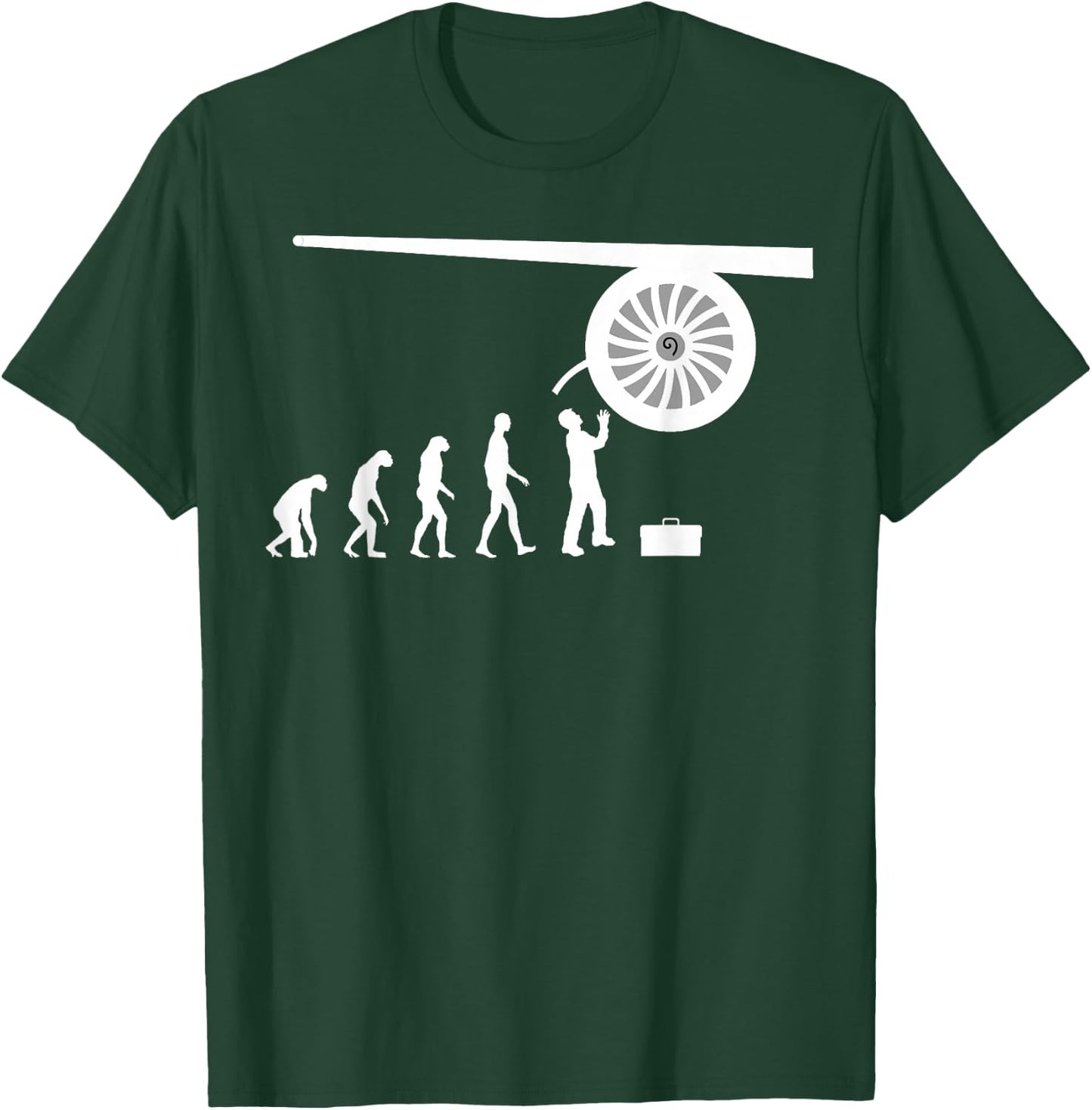 Aircraft Mechanic Aeroplane Engine Technician T-Shirt - T-Shirt | Forest