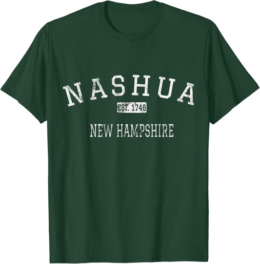 Nashua New Hampshire NH Vintage T-Shirt - T-Shirt | Forest