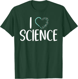 I love Science Scientist T-Shirt - T-Shirt | Forest