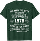 Man Myth Legend 1978 47th Birthday For 47 Years Old T-Shirt - T-Shirt | Forest