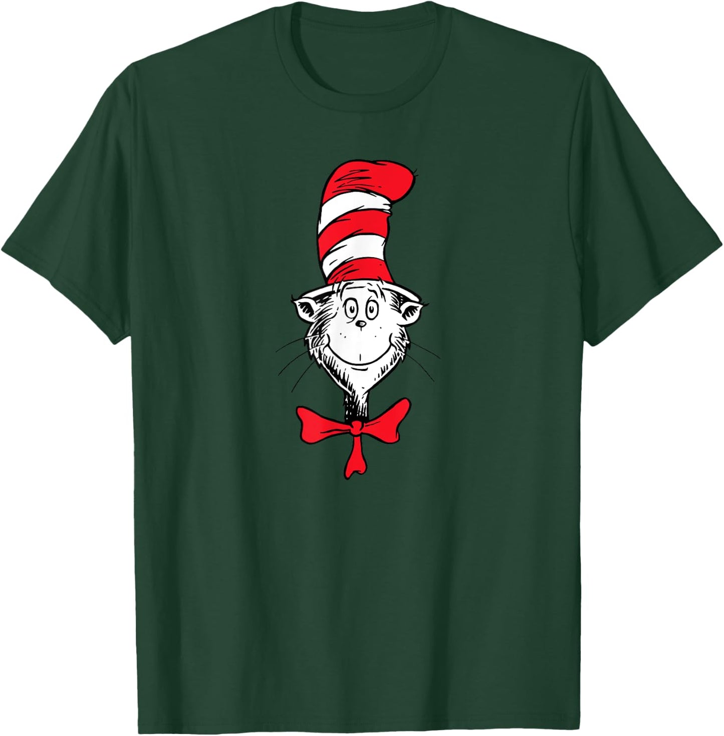 Dr. Seuss The Cat in the Hat Face T-Shirt - T-Shirt | Forest