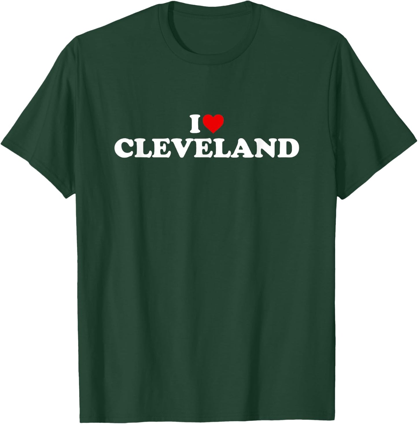 I Love Cleveland - Heart T-Shirt - T-Shirt | Forest