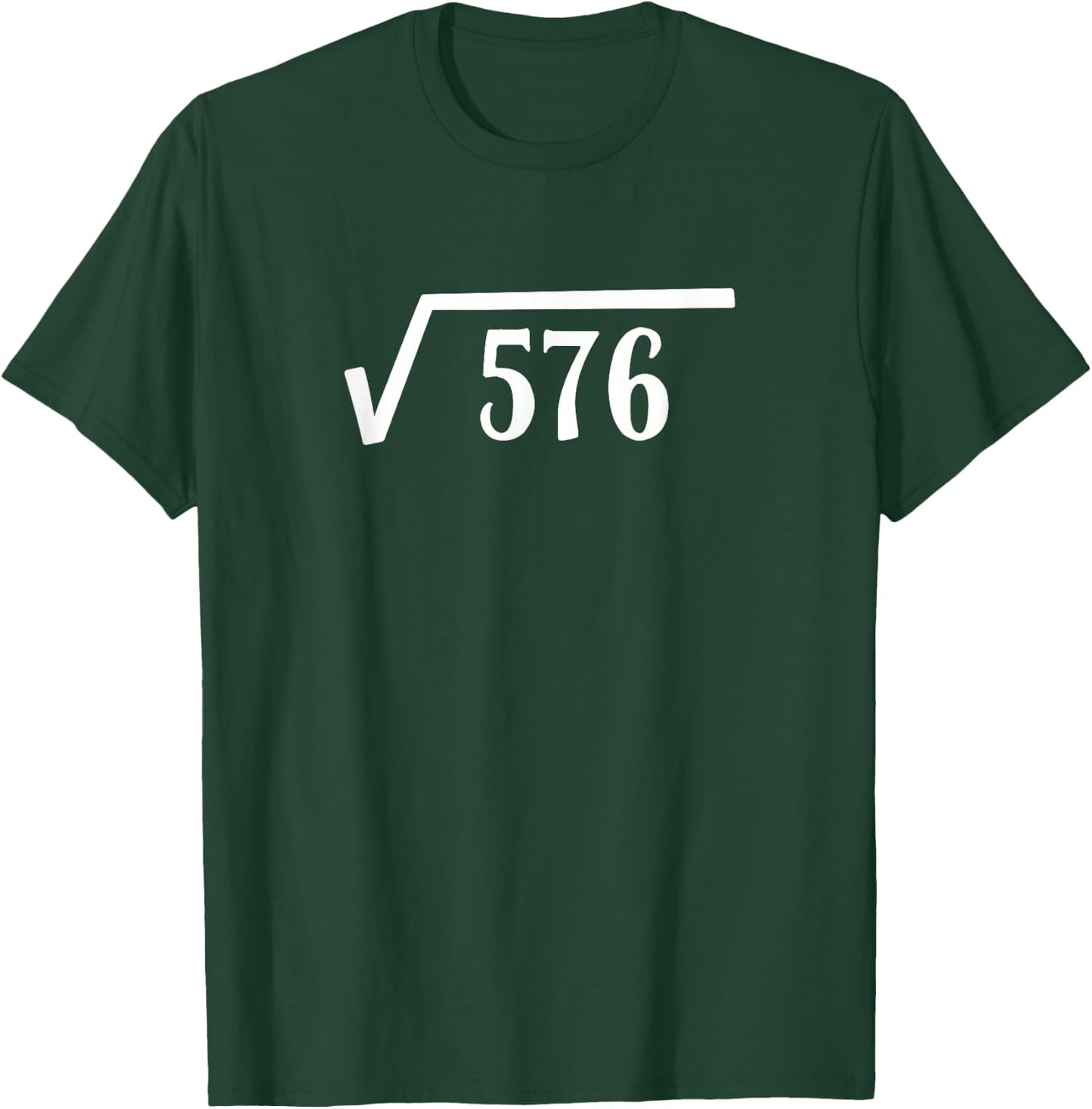 Square Root 24 Year Old Gift Funny Teacher 24th Birthday T-Shirt - T-Shirt | Forest