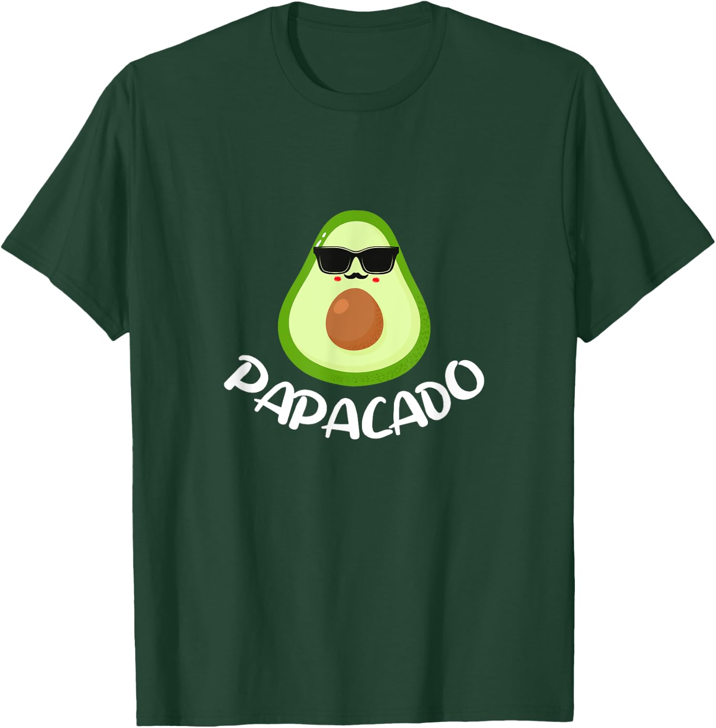 Papacado Funny Avocado Dad Daddy Father's Day T-Shirt - T-Shirt | Forest
