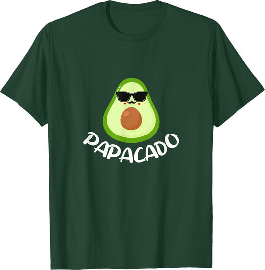 Papacado Funny Avocado Dad Daddy Father's Day T-Shirt - T-Shirt | Forest