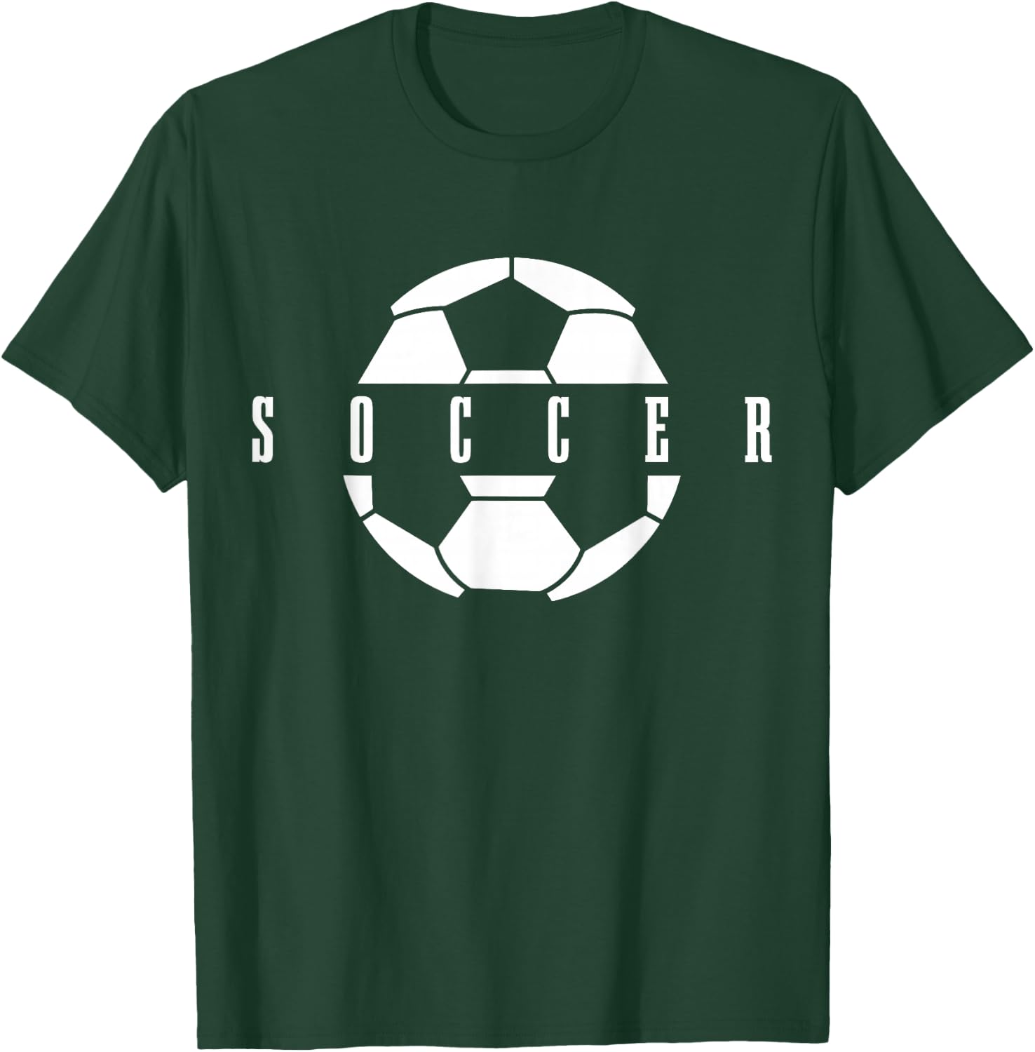 Boys Girls Football Player Ball T-Shirt - T-Shirt | Forest