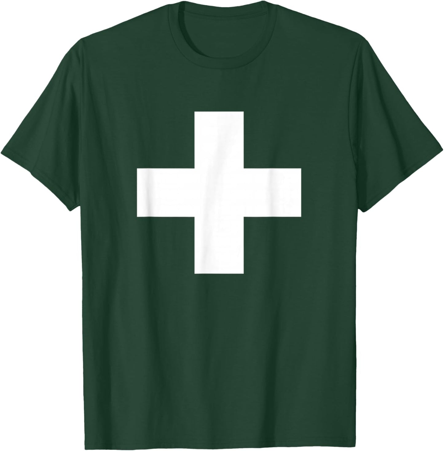 Swiss Flag Cross Switzerland Suisse Svizzera Flags T-Shirt - T-Shirt | Forest