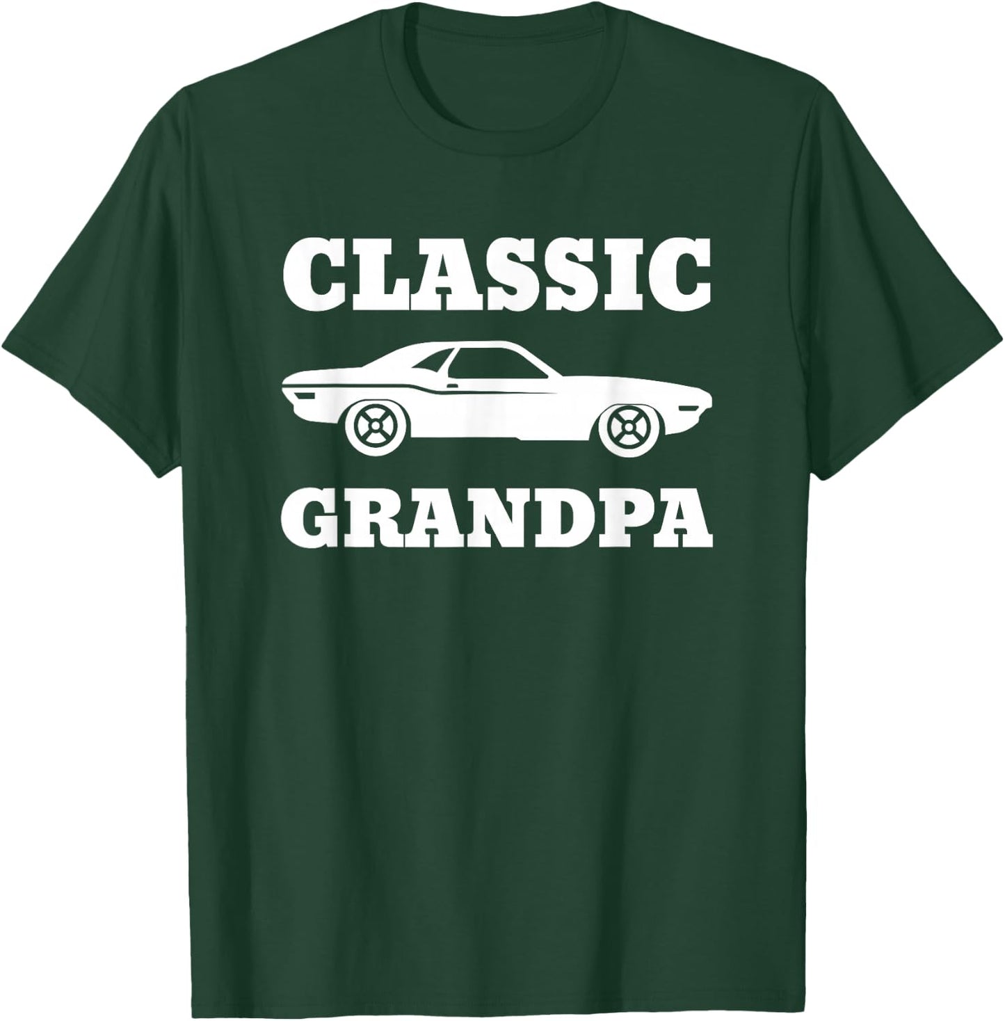 Funny Grandpa Classic Car T-Shirt - T-Shirt | Forest