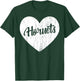 Hornets School Sports Fan Team Spirit Mascot Heart Gift T-Shirt - T-Shirt | Forest