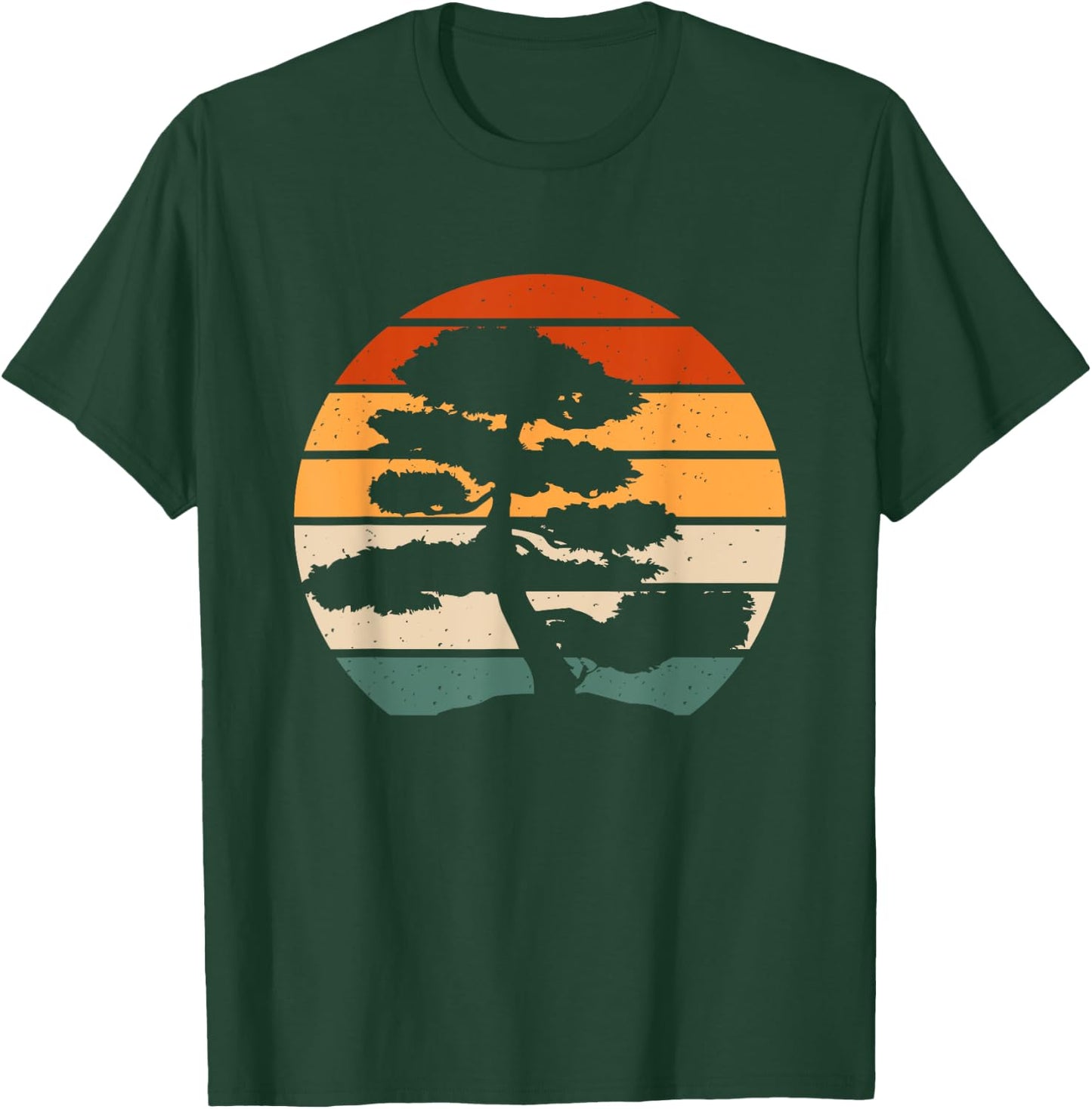 Retro Bonsai Tray Planting Miniature Tree T-Shirt - T-Shirt | Forest