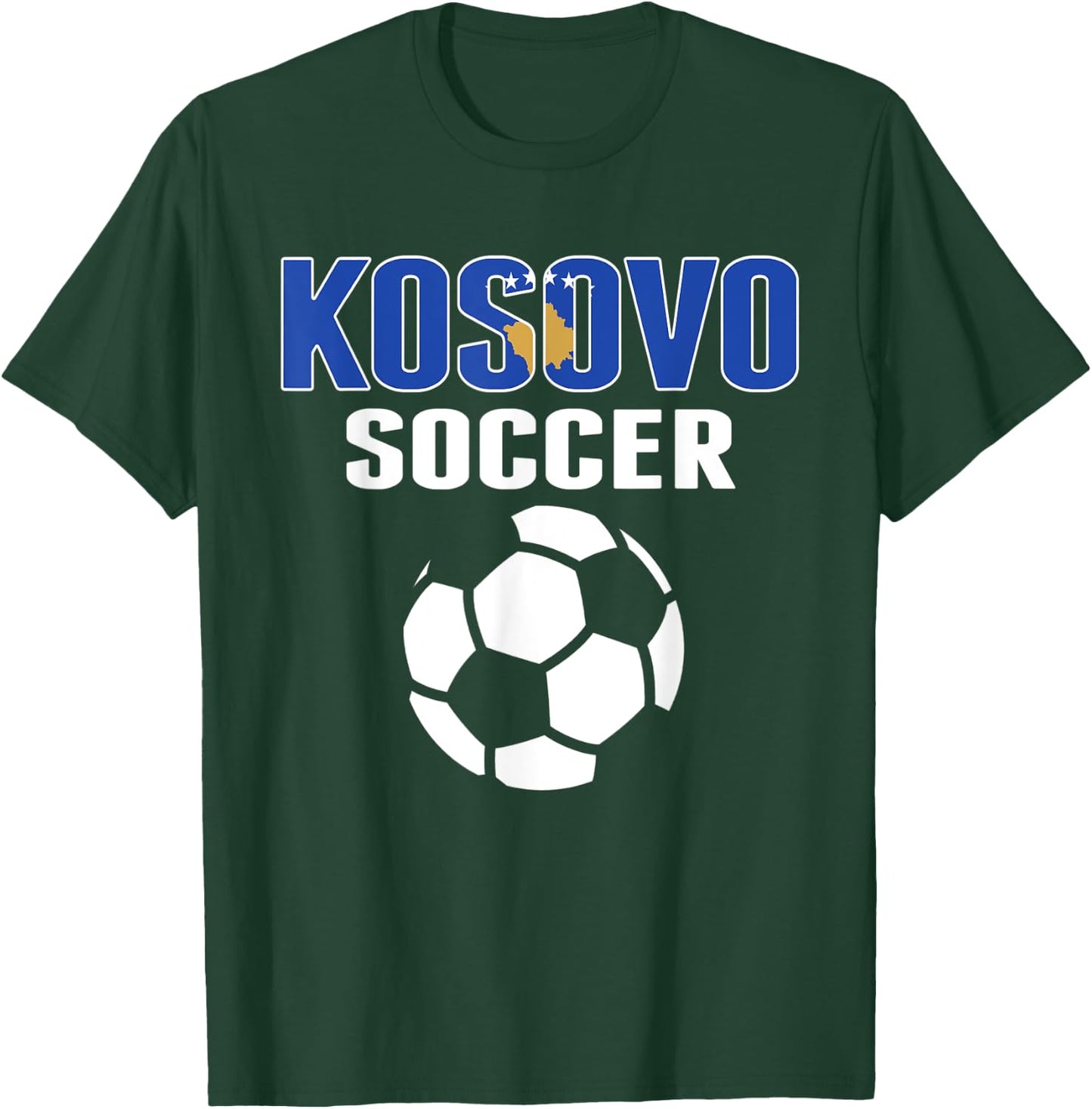 Proud Kosovo Soccer Fans Jersey - Support Kosovan Football T-Shirt - T-Shirt | Forest