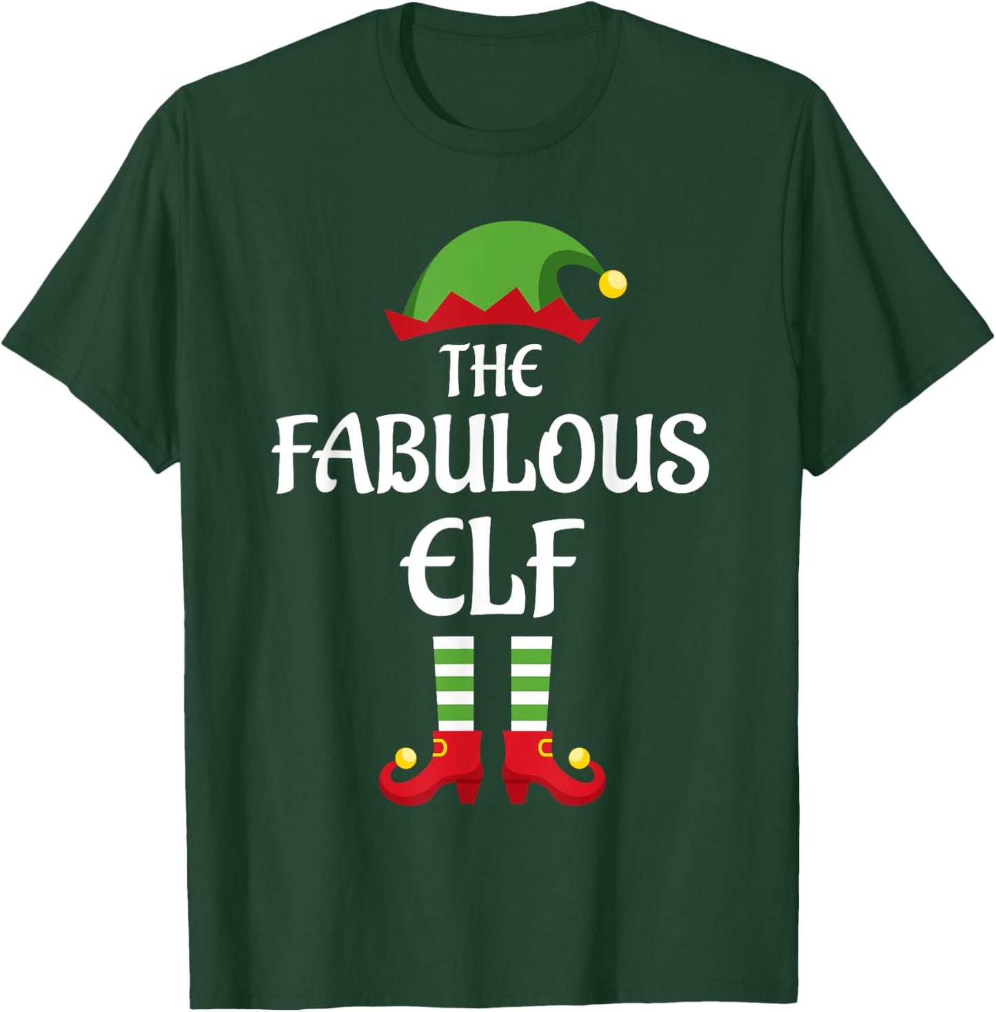 Fabulous Elf Family Matching Group Christmas T-Shirt - T-Shirt | Forest