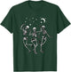 Skeleton Dancing Under The Moon Funny Happy Halloween T-Shirt - T-Shirt | Forest