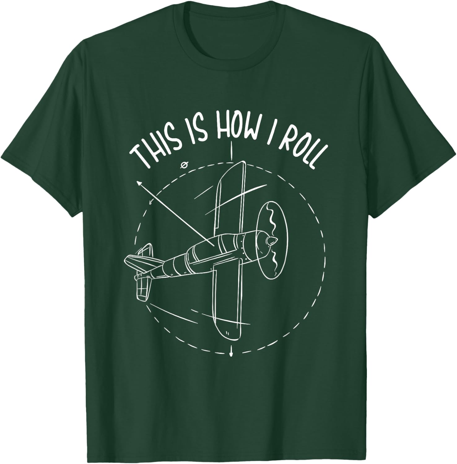 Funny This Is how I Roll T shirt, Airplane Aviation Pilot T-Shirt - T-Shirt | Forest