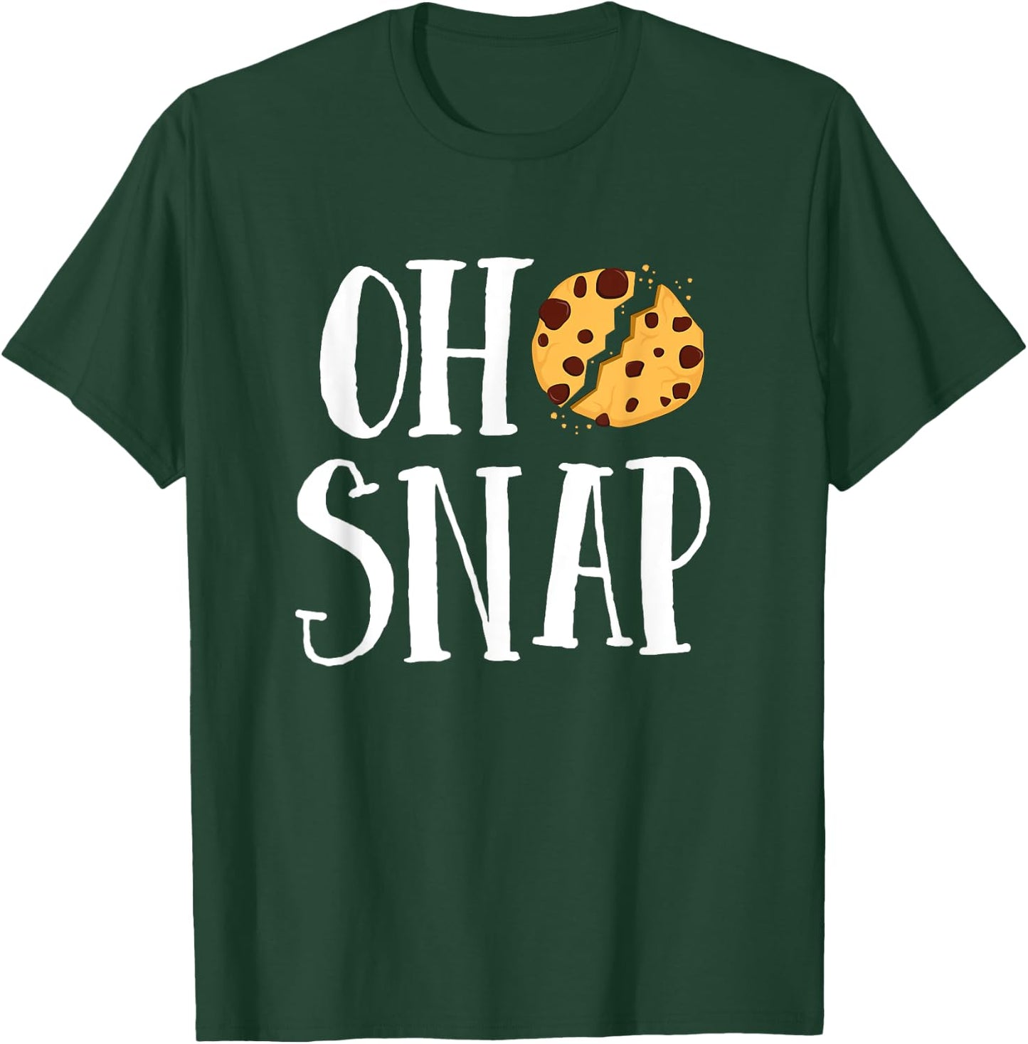 Oh Snap Funny Chocolate Chip Cookie Foodie Gift Kids Girls T-Shirt - T-Shirt | Forest