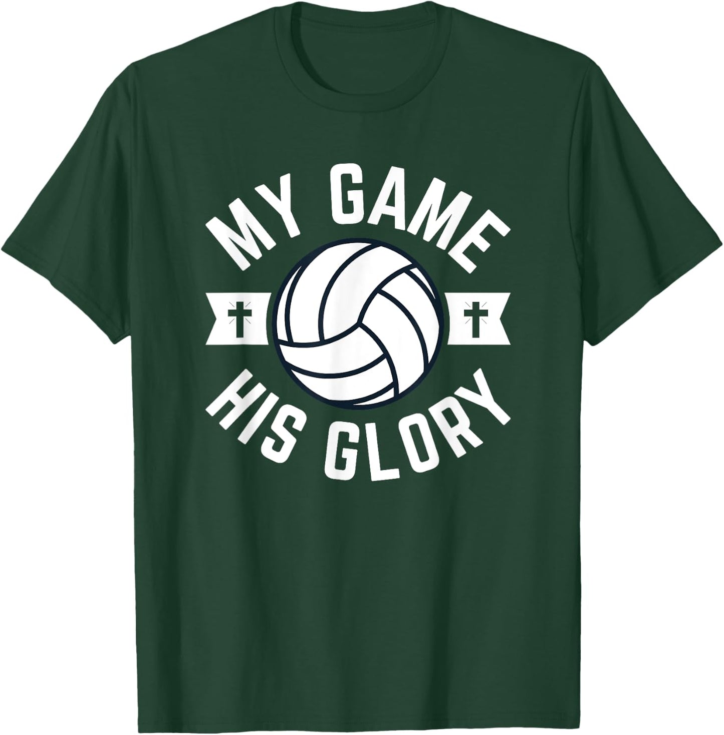 Volleyball Shirts Volleyball Girls Christian Volleyball T-Shirt - T-Shirt | Forest