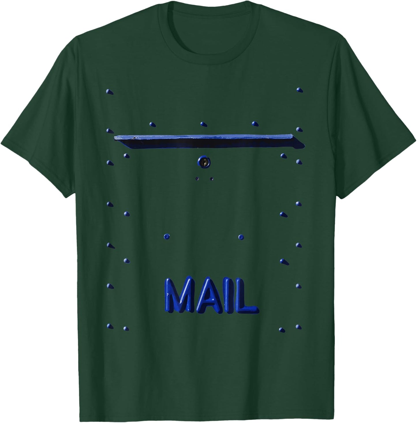 Vintage Mail Box Costume Fun Halloween Silvester Post Office T-Shirt - T-Shirt | Forest